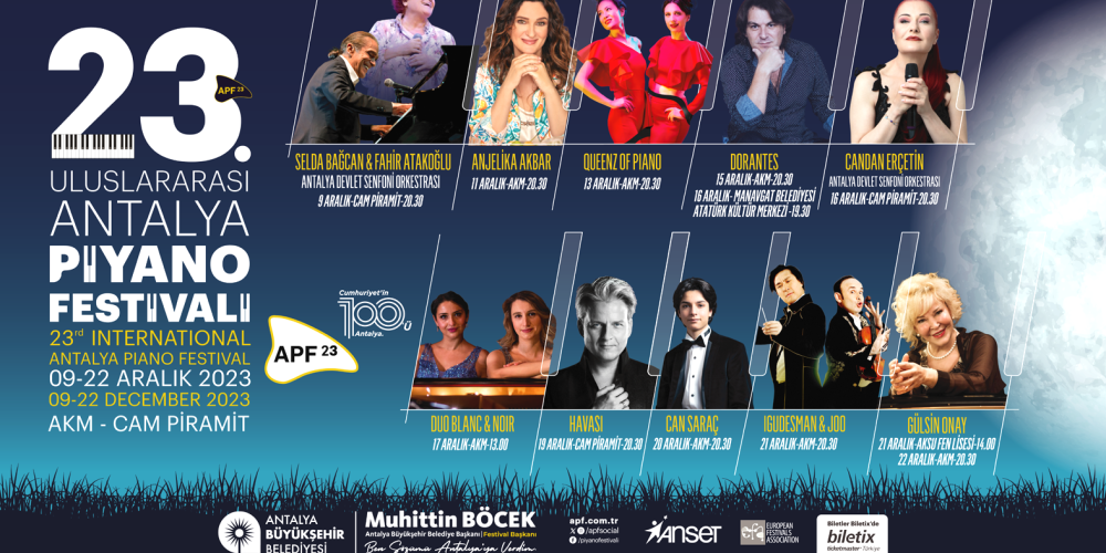 23. Uluslararası Antalya Piyano Festivali başlıyor