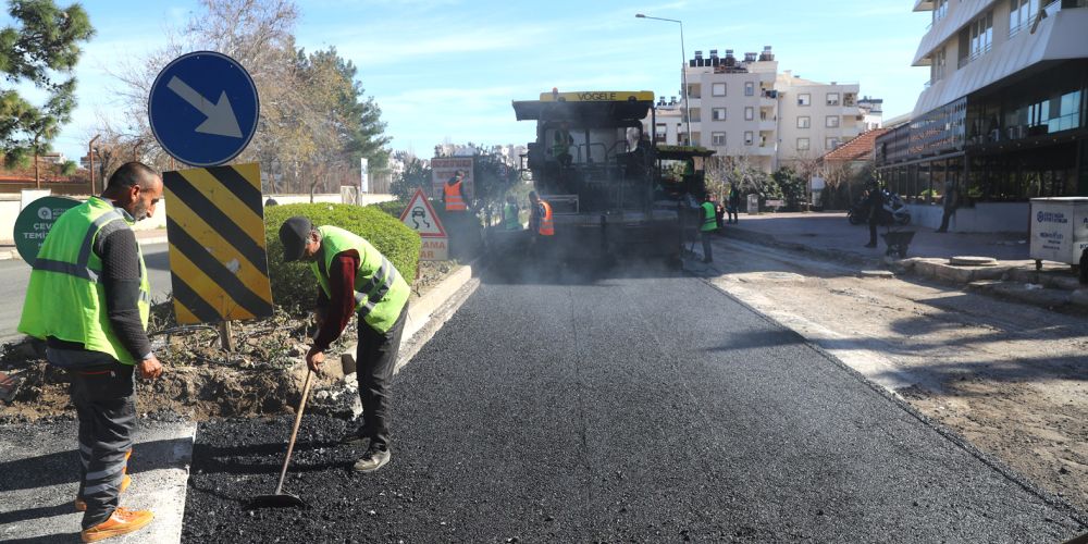 Boğaçayı Caddesine yeni asfalt