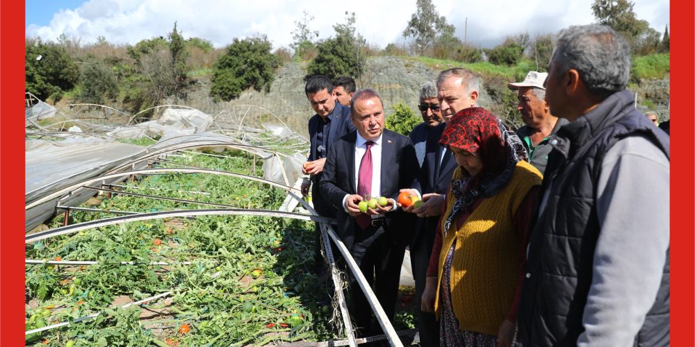 Başkan Böcek“Üreticimizin yanında olacağız”