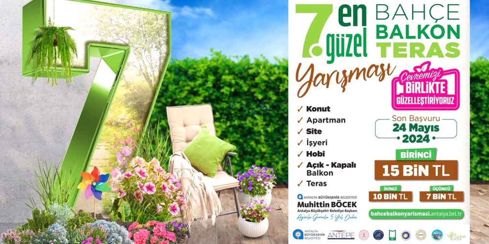 Antalya’nın en güzel balkon ve bahçeleri seçiliyor