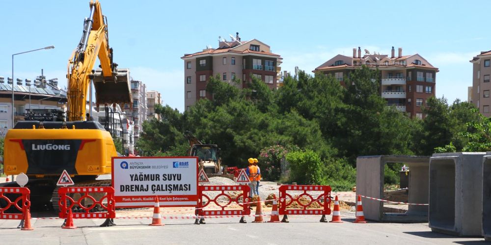 Konyaaltı bölgesinde yeni hat döşeniyor