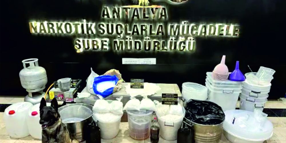 Antalya'da tek seferde en büyük metamfetamin ele geçirildi