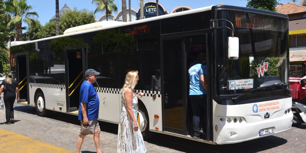 Alanya’da halk otobüsleri ve taksiler denetlendi