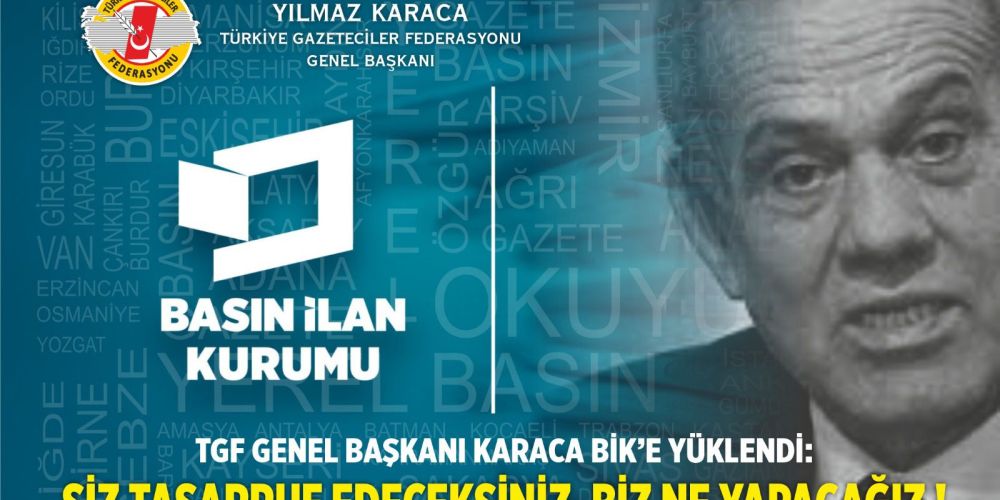 Karaca, ‘BİK Türk basınını yalnız bıraktı’